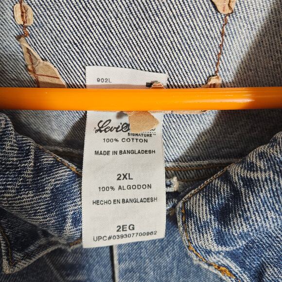 Mens 2004 Levis Strauss Signature Denim jacket size 2xl - Picture 2 of 5